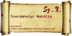 Szerdahelyi Natália névjegykártya